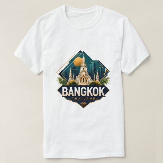 Bangkok Thailand Avontuur T-shirt (Design voorkant)