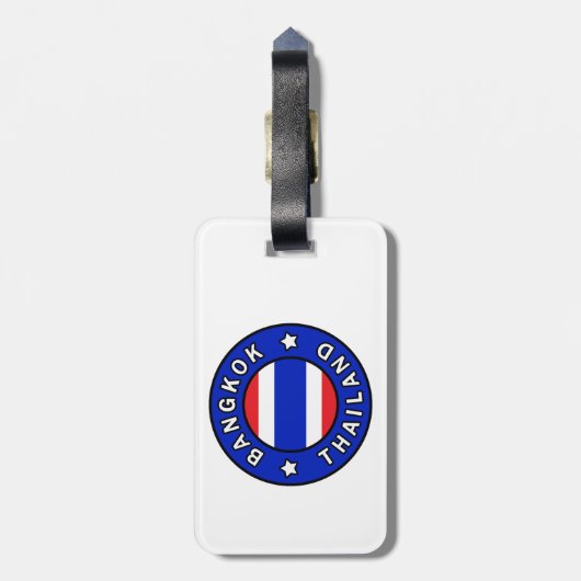 Bangkok Thailand Bagagelabel (Achterkant verticaal)