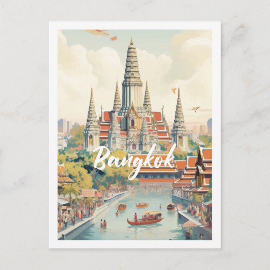 Bangkok Thailand Beroemde Reisplaats Briefkaart (Voorkant)