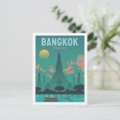 Bangkok Thailand Beroemde Reisplaats Illustratie Briefkaart (Staand voorkant)