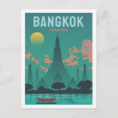 Bangkok Thailand Beroemde Reisplaats Illustratie Briefkaart (Voorkant)