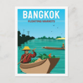 Bangkok Thailand Beroemde Reisplaats Illustratie Briefkaart (Voorkant)
