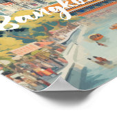 Bangkok Thailand Beroemde Reisplaats Poster (Hoek)