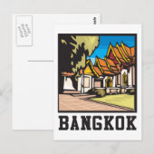 Bangkok Thailand Briefkaart (Voorkant / Achterkant)