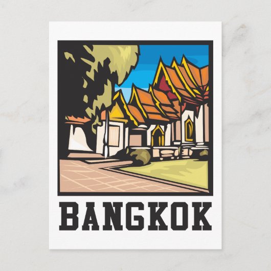 Bangkok Thailand Briefkaart (Voorkant)