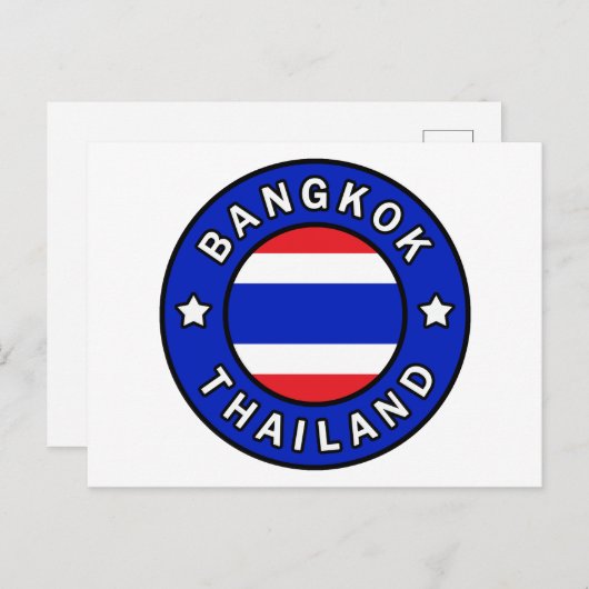 Bangkok Thailand Briefkaart (Voorkant / Achterkant)