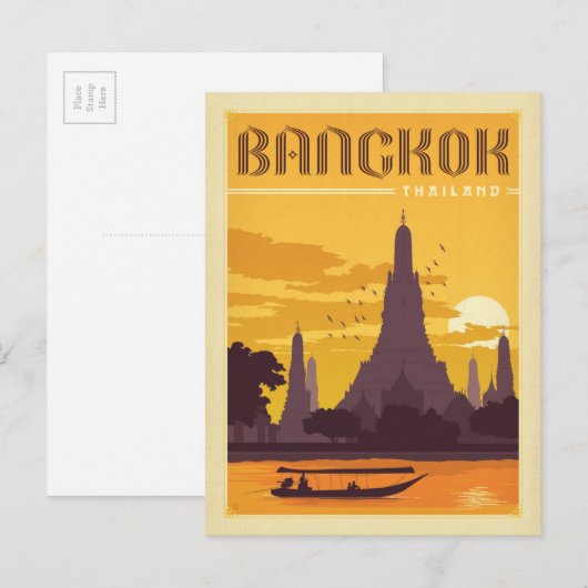 Bangkok, Thailand Briefkaart (Voorkant / Achterkant)