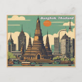Bangkok Thailand Briefkaart (Voorkant)