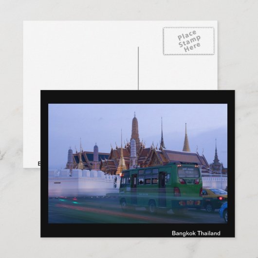 Bangkok Thailand Briefkaart (Voorkant / Achterkant)