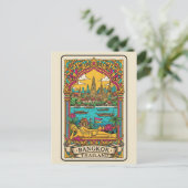 Bangkok Thailand Briefkaart (Staand voorkant)