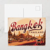  Bangkok, Thailand Briefkaart (Voorkant / Achterkant)