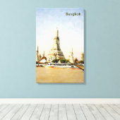 Bangkok, Thailand Canvas Afdruk (Insitu (Houten vloer))