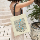 Bangkok, Thailand, City Map Tote Bag