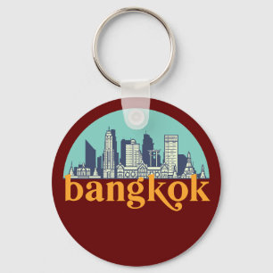 Bangkok Thailand  City Skyline Cityscape Sleutelhanger