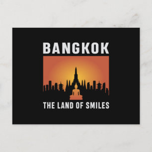 Bangkok Thailand CityScape Skyline Grappig cadeau Briefkaart