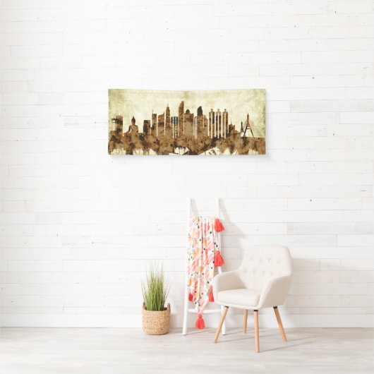Bangkok Thailand Cityscape Spandoek (Insitu)