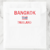 Bangkok Thailand design Rechthoekige Sticker (Tas)