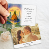 Bangkok Thailand Destination Wedding Sla de datum  Save The Date