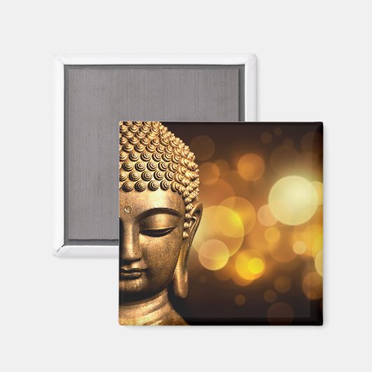 Bangkok, Thailand | Gold Buddha Magneet (Voorkant / Achterkant)