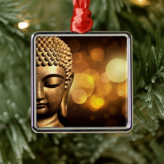 Bangkok, Thailand | Gold Buddha Metalen Ornament (Boom)