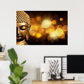 Bangkok, Thailand | Gouden Boeddha Poster (Thuiskantoor)