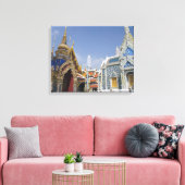 Bangkok, Thailand. Groot Paleis van Bangkok Canvas Afdruk (Insitu (Woonkamer))