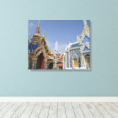 Bangkok, Thailand. Groot Paleis van Bangkok Canvas Afdruk (Insitu (Houten vloer))