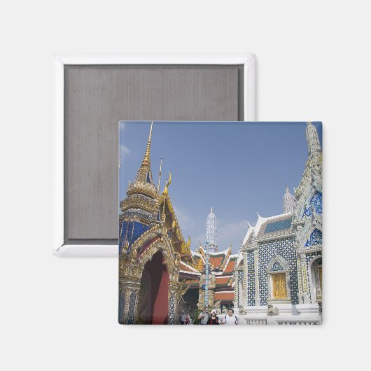 Bangkok, Thailand Groot paleis van Bangkok Magneet (Voorkant / Achterkant)