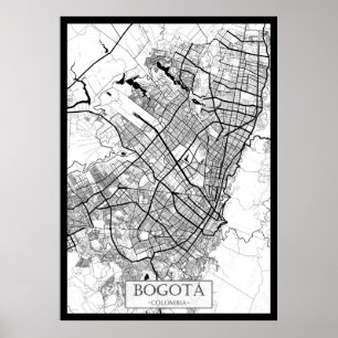 Bangkok Thailand Kaart Poster