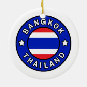 Bangkok Thailand Keramisch Ornament (Achterkant)