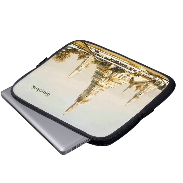 Bangkok, Thailand Laptop Sleeve (Voorkant onderkant)
