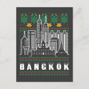 Bangkok Thailand Lelijke Kerstmis Briefkaart