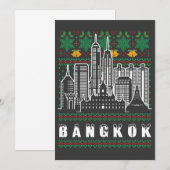 Bangkok Thailand Lelijke Kerstmis Kaart (Voorkant / Achterkant)