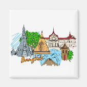 Bangkok - Thailand Magneet (Voorkant)