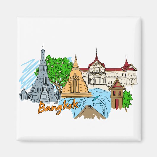 Bangkok - Thailand Magneet (Voorkant)