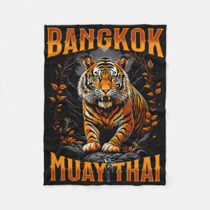 Bangkok Thailand Muay Thai Vechtkunsten Kickboksen Fleece Deken