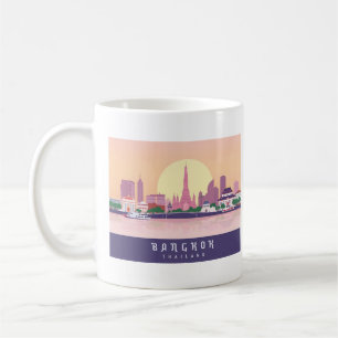 Bangkok Thailand Pastel Travel Design Koffiemok