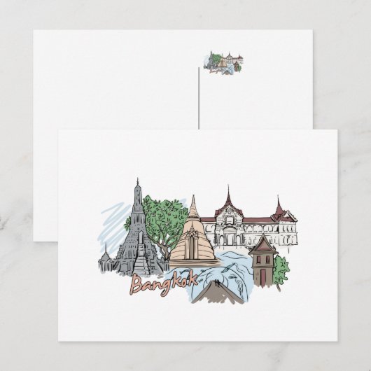 Bangkok - Thailand.png Briefkaart (Voorkant / Achterkant)