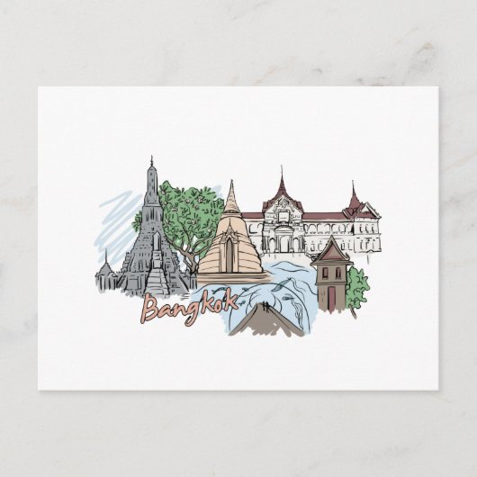 Bangkok - Thailand.png Briefkaart (Voorkant)