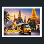 Bangkok Thailand Pop Art Travel Illustratie Poster<br><div class="desc">Bangkok Thailand Pop Art Travel Illustratie</div>