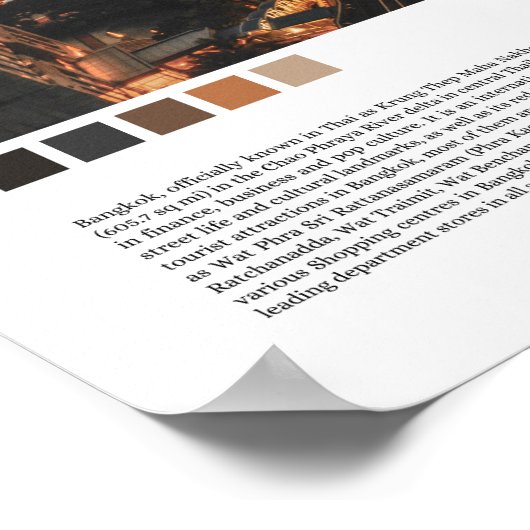 Bangkok - Thailand Poster (Hoek)