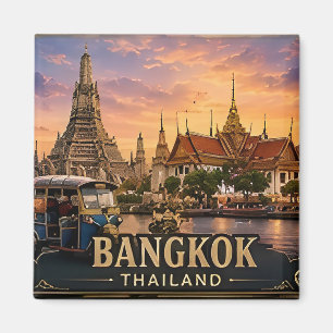 🧲 Bangkok Thailand Reis herinnering Voor Toeriste Magneet