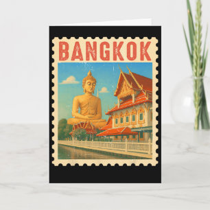 Bangkok Thailand Reis Souvenir Boeddha Thailand Gi Kaart