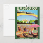 Bangkok Thailand Reisansichtkaart Briefkaart (Voorkant / Achterkant)
