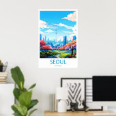 Bangkok Thailand Reisposter 1 Poster (Thuiskantoor)