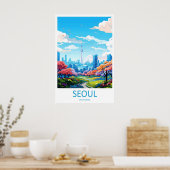 Bangkok Thailand Reisposter 1 Poster (Keuken)