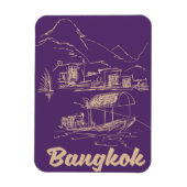 Bangkok, Thailand reisposter Magneet (Verticaal)