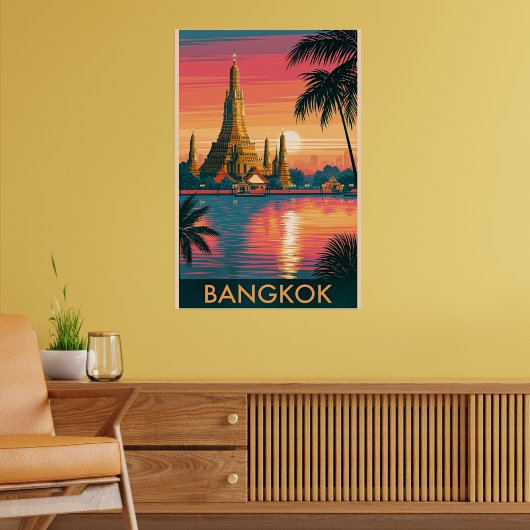 Bangkok, Thailand reisposter Poster (Woonkamer 2)
