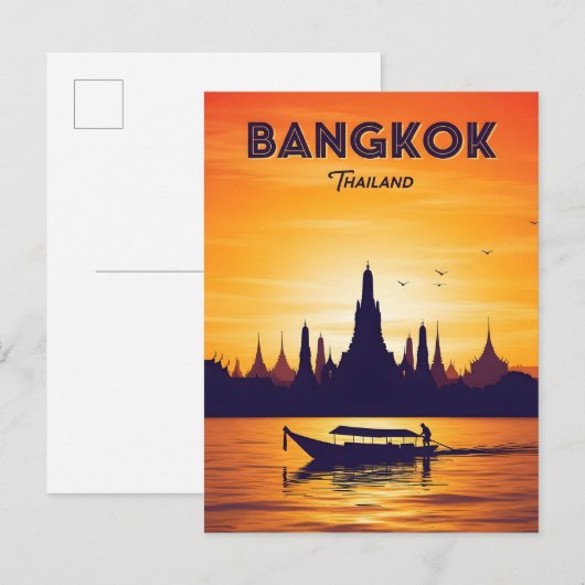  Bangkok Thailand reizen Briefkaart (Voorkant / Achterkant)