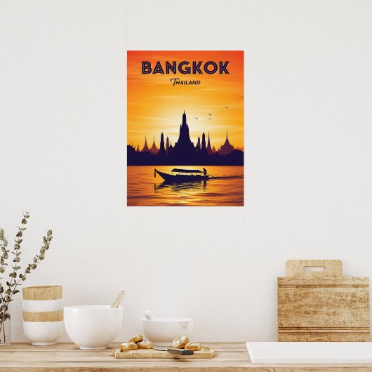  Bangkok Thailand reizen Poster (Keuken)